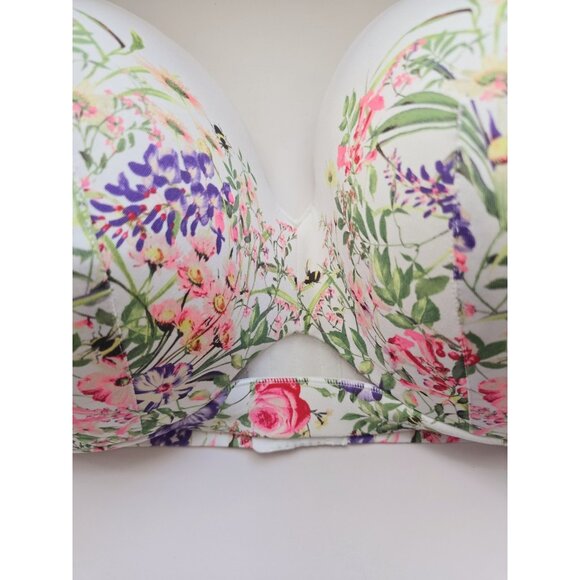 Cacique Lightly Lined Molded Full Coverage Figure Floral Underwire Bra 52DD - Picture 3 of 11